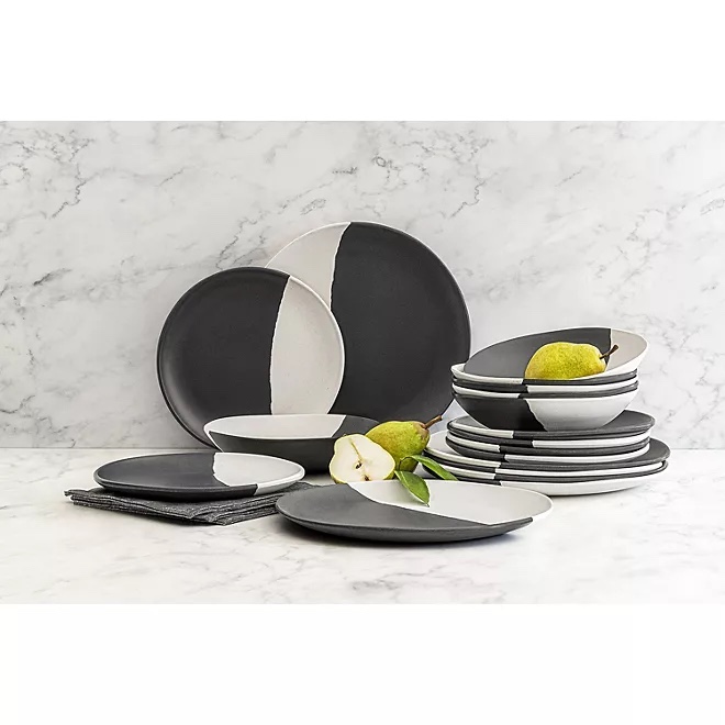 Member's Mark 18-Piece Bamboo Melamine Dinnerware Set 