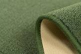 Solid Color Green with Slip Resistant Low Pile Rug