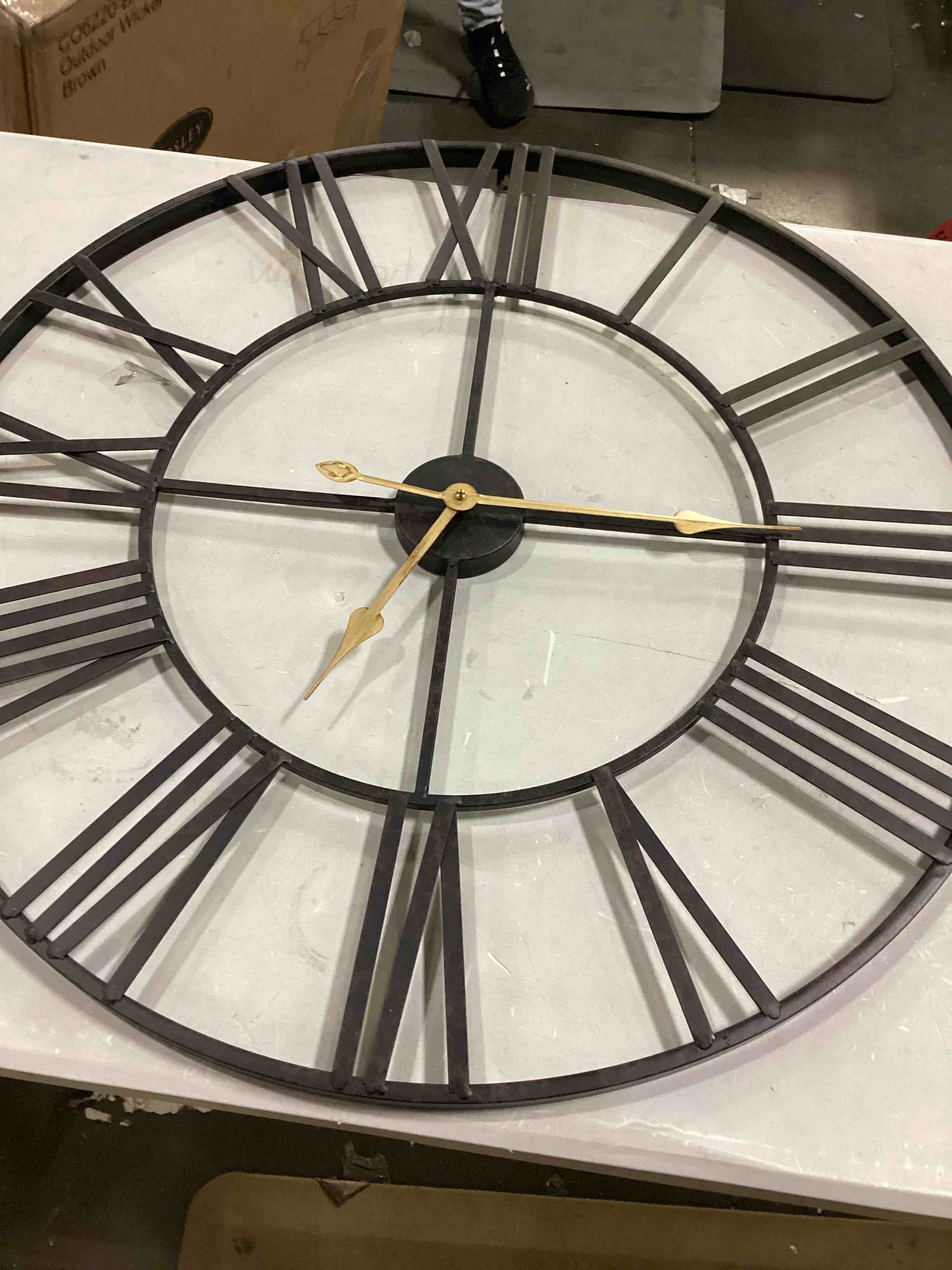 metal wall clock 