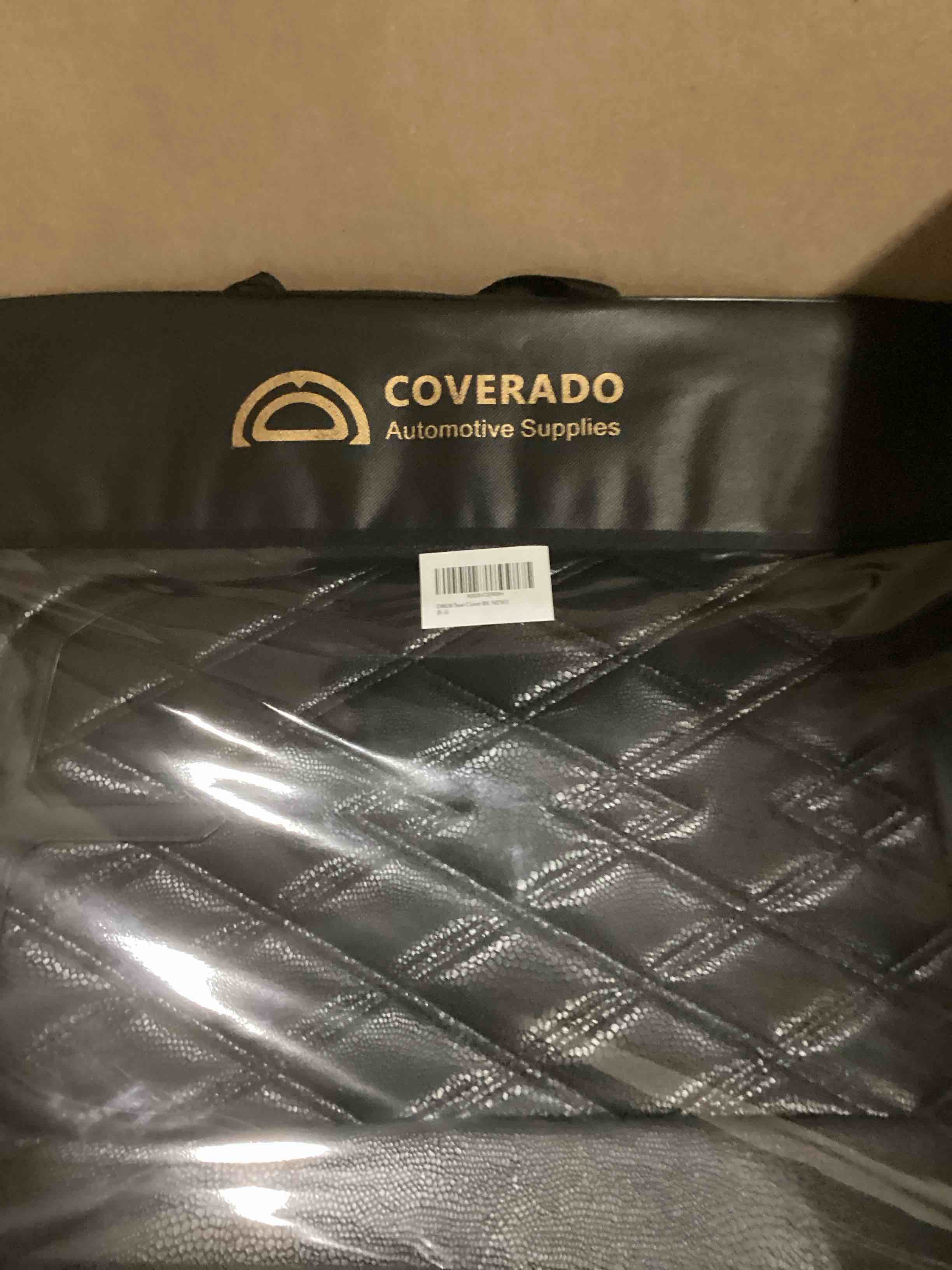 Coverado Car Seat Covers Full Set, 5 Seats Universal Seat Covers for Cars,Luxury Leathaire Seat Cushions, Seat Protectors Waterproof Dirt-Resistant UV-Resistant Seat Covers Fit for Most Vehicles Black