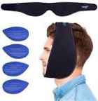 REVIX Wisdom Teeth Ice Pack Head Wrap with 3D Sewing Jaw Ice Pack for Face Oral Surgery Pain Relief for TMJ, Tooth Extraction & Teeth Removed, Extra Snug Fit with 4 Hot Cold Gel Packs Reusable, Black