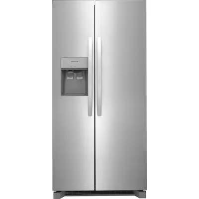 Frigidaire 22.3-cu ft Side-by-Side Refrigerator with Ice Maker, Water and Ice Dispenser (Stainless Steel) ENERGY STAR