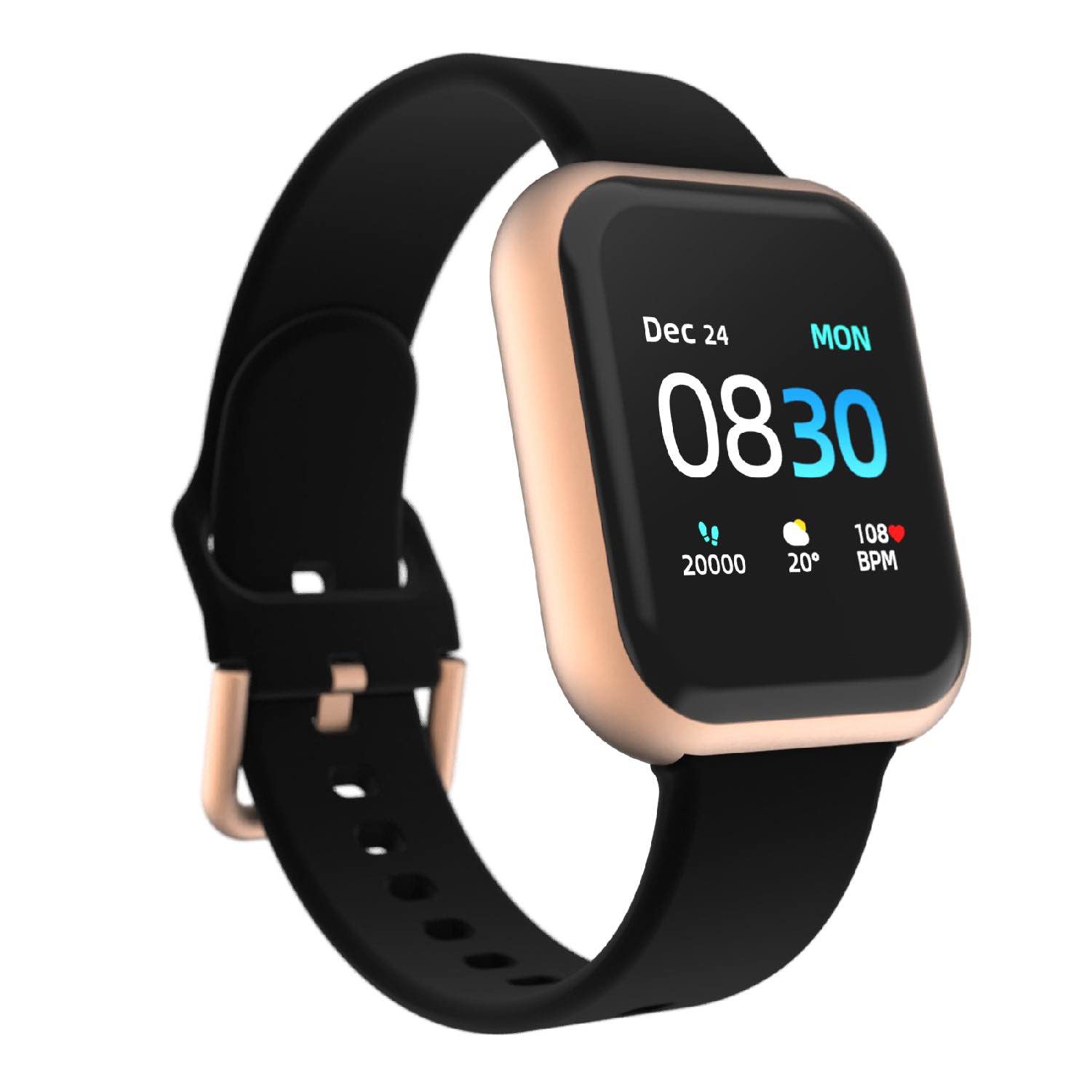 ITOUCH AIR 3 SMARTWATCH ROSE GOLD WITH BLACK BAND
