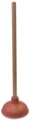 GuroBust GB1976 Heavy Duty Force Cup Rubber Toilet Plunger with a Long Wooden Handle to Fix Clogged Toilets and Drains 18"