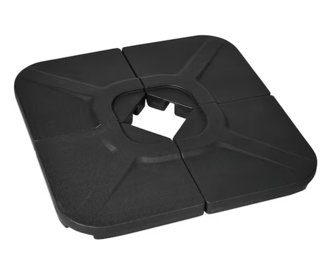 Plastic Patio Umbrella Base in Black
