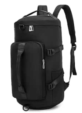 Gym Bags for Women&men Sports Duffle bag Travel Backpack Weekender Overnight Bag?Waterproof black Laptop Backpack with Shoes Compartment and Wet Pocket, Black