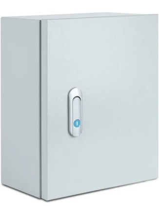 Steel Electrical Junction Box, Indoor&Outdoor Electrical Enclosure Box, Wall Mounted Waterproof&Dustproof Metal Box, Universal Electric Equipment Enclosure Box with Safety Locks and Mounting Plates