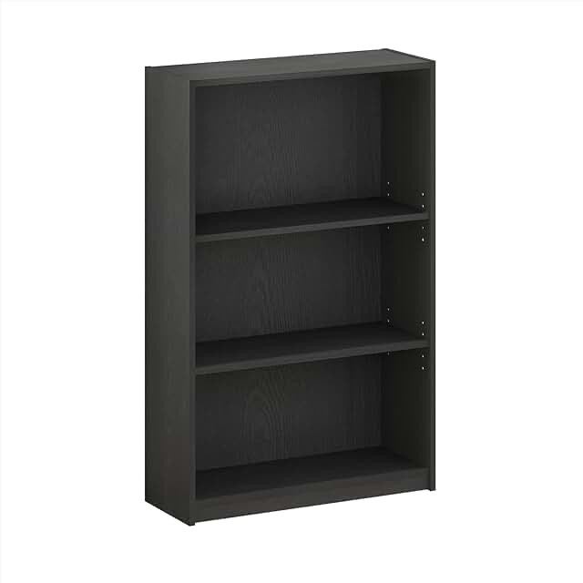 3-tier bookshelf black