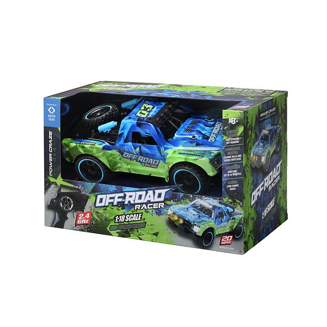 Power Craze Off-Road Racer 1:18 Scale All-Wheel Drive Toy Vehicle