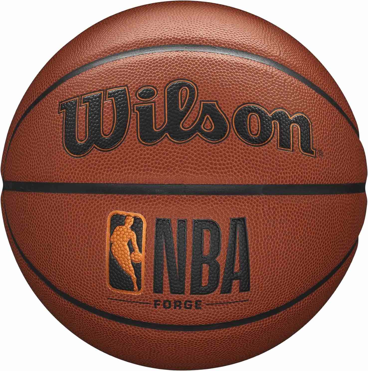 WILSON NBA Forge Series Indoor/Outdoor Basketball - Forge, Brown, Size 5 - 27.5"