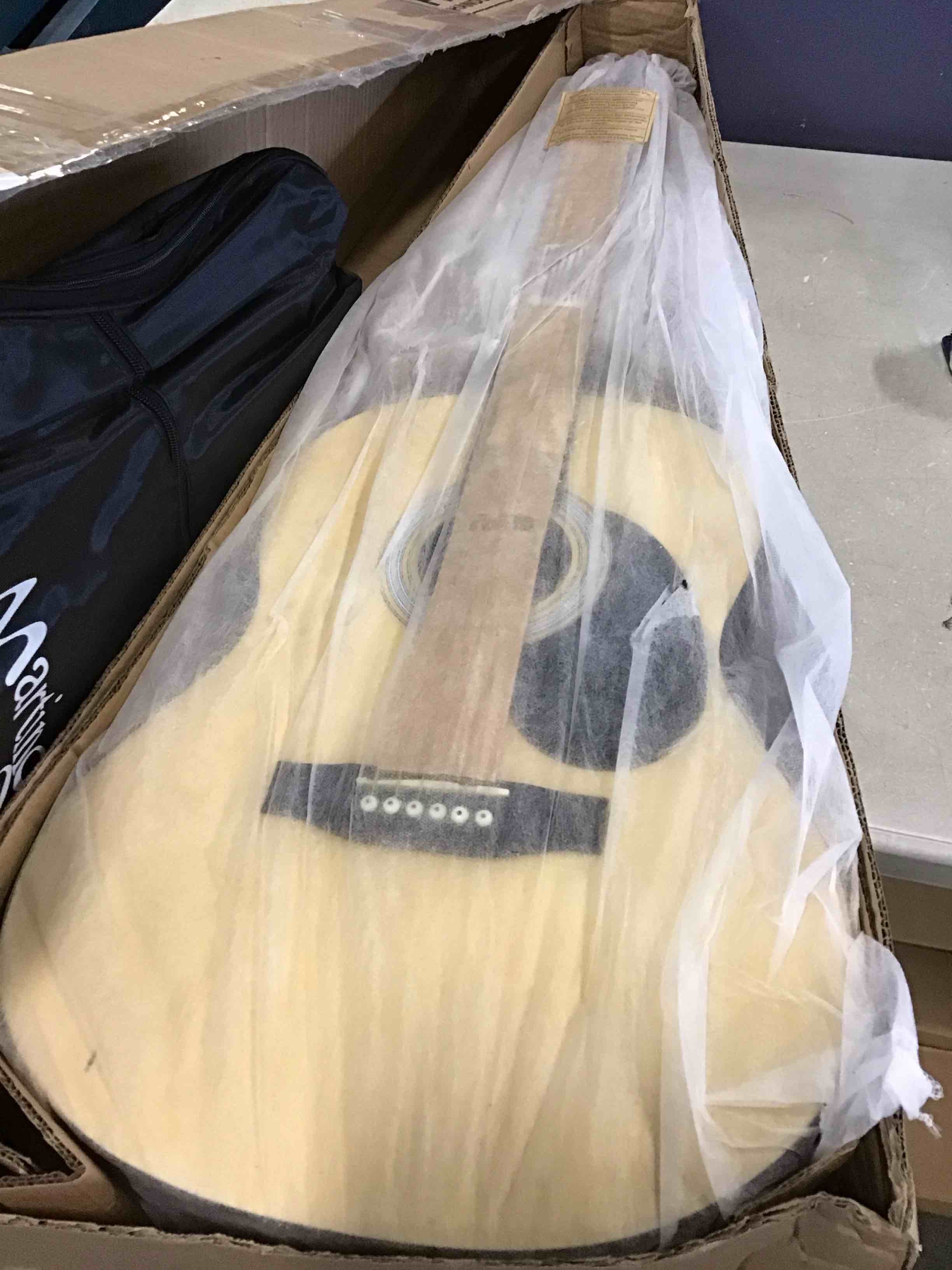 Martin Smith Acoustic Guitar Kit with Stand, Tuner, Gig Bag, Strap