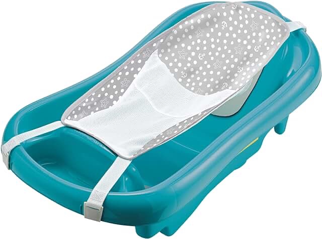 The First Years Sure Comfort Deluxe Newborn to Toddler Tub, Teal