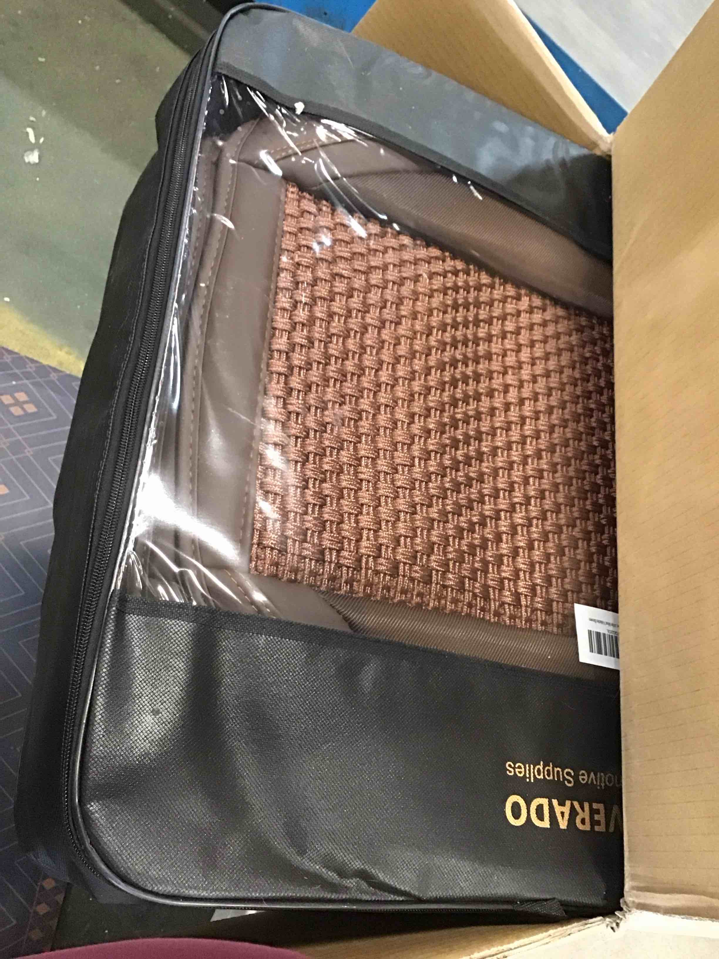 Coverado Car Seat Covers Full Set, Seat Covers for Cars, 5 Seats Car Seat Protector, Car Seat Cover, Breathable Car Seat Covers Front Seats Back Seats, Car Seat Cushion Fit for Most Vehicles Brown