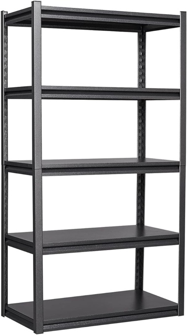5-Tier Heavy Duty Shelf, 63" H Metal Shelving Unit