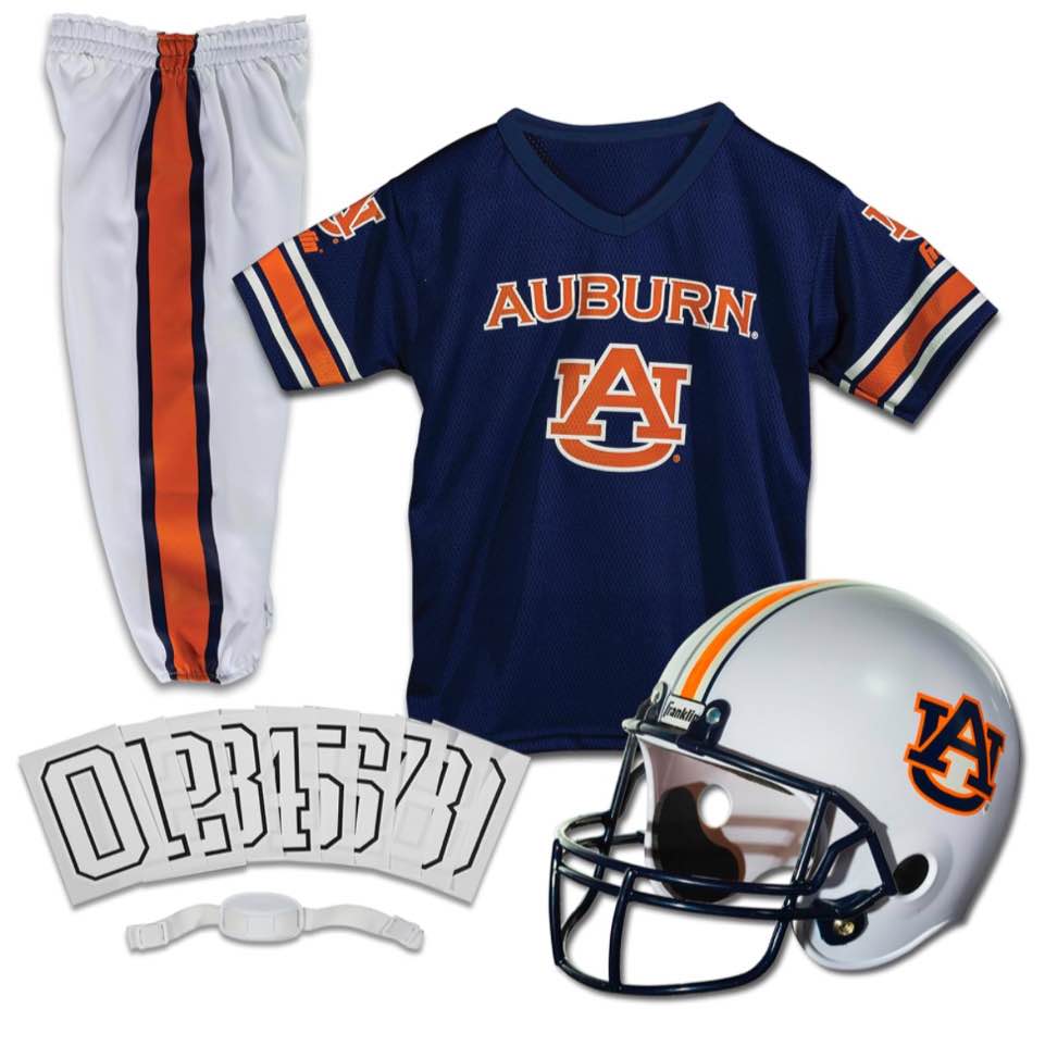 ( size S) Franklin Sports NCAA Kids Football Uniform Set-Youth Football Costume for Boys & Girls - Set Includes Helmet, Jersey & Pants