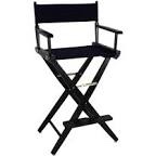 American Trails Extra -Wide Premium 30" Directors Chair with Solid American Hardwood, Black Frame