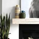 dogberry solid timber reclaimed floating shelf unfinished 
