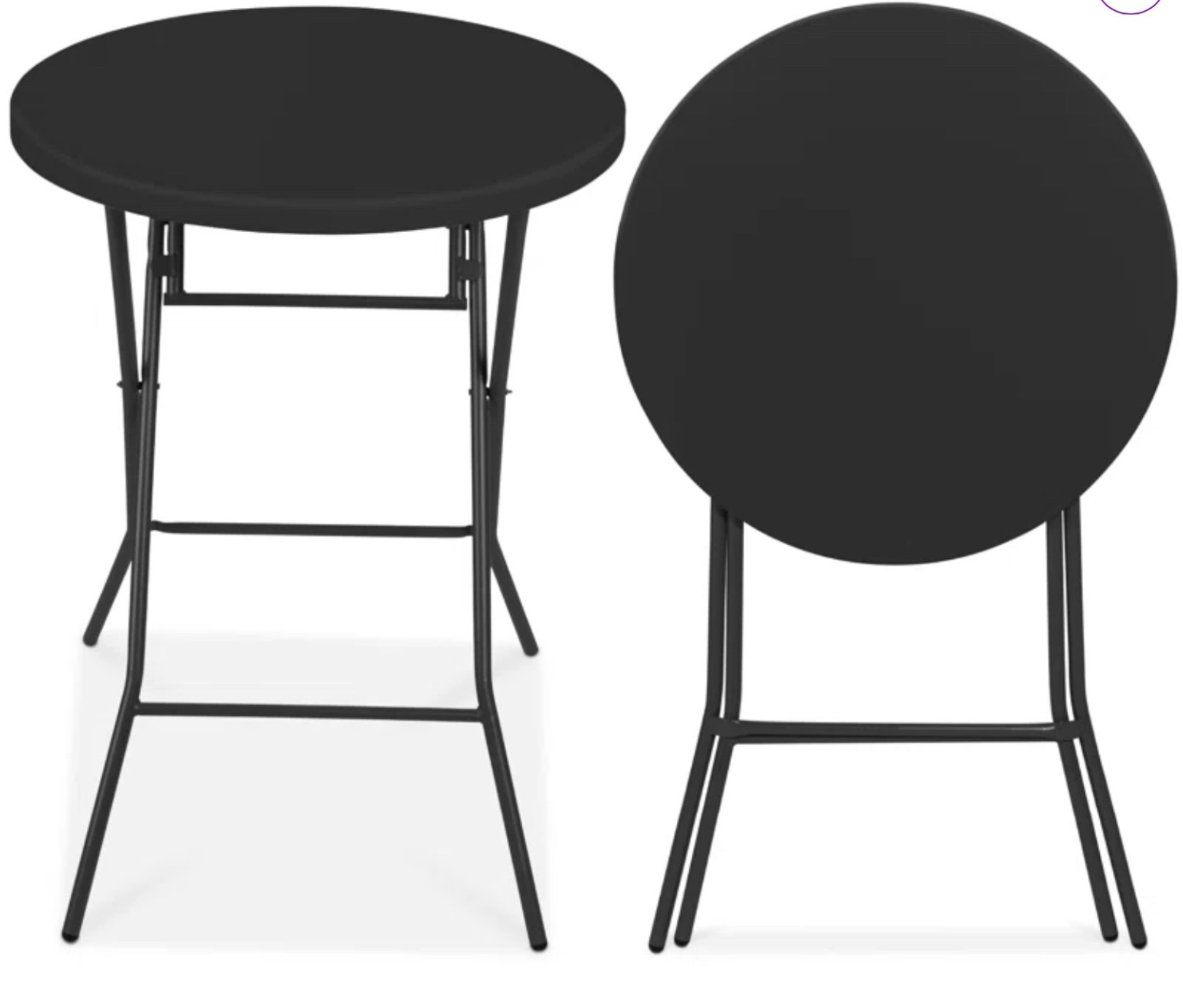 30'' Plastic Round Portable Folding Table