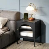 ( incomplete) Sanspredet Nightstands Set of 2, Small Night Stand with Storage Shelf for Bedrooms, Bedside Tables End Table for Small Spaces, Side Table for Living Room