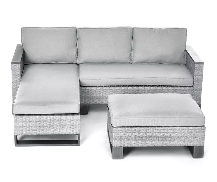 ( similar item,incomplete ) 24DSOFA-H4 Chico Wicker Cushioned Patio Sofa Chaise & Ottoman Se