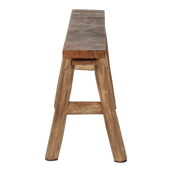 ( JF 010) 45” Acacia K/D Skinny Bench , Natural Rustic 