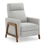Veneto Push Back Recliner in Sea Oat Beige Performance Fabric