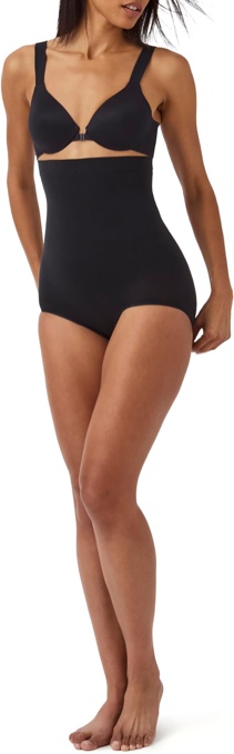((size S))SPANX Seamless Power Sculpting High-Waisted Brief - Lightweight, All-Day Comfort - Core Control Shapewear - High-Waisted Underwear - Seamless Comfort - Cafe Au Lait - 1X