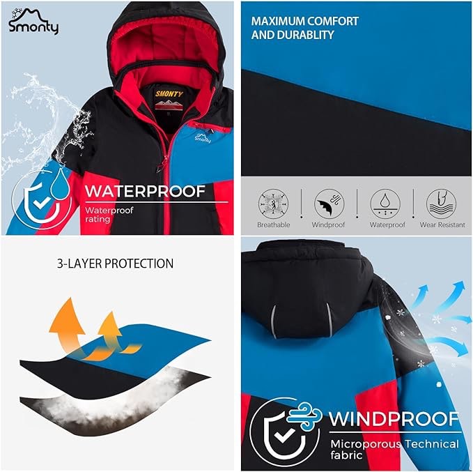 SMONTY BOYS SKI SUITS ( DARK,GREY 10-12)