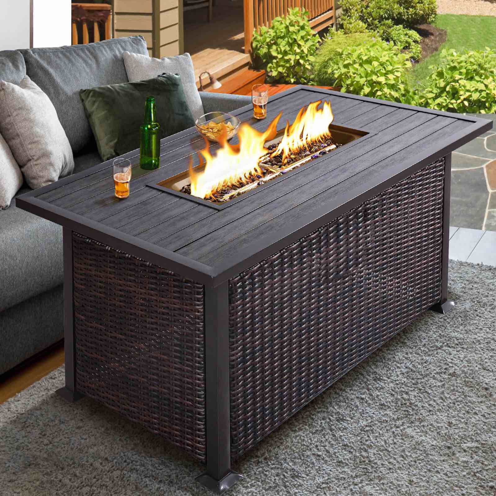 Dark Brown Fire Pit Table (incomplete - box 3/3 only)