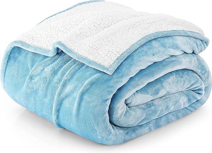 Blue Soft Throw Blanket
