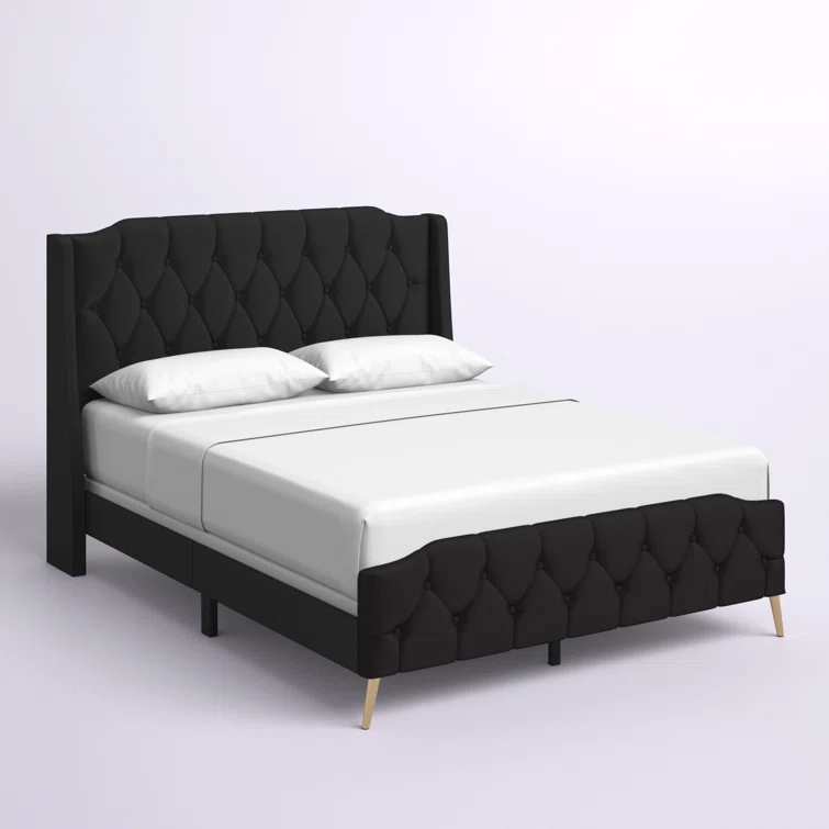 Louise Upholstered Low Profile Standard Bed