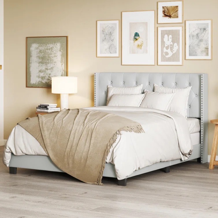 Tianna Tufted Upholstered Low Profile Bed