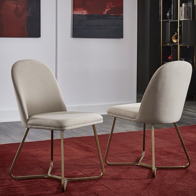 Septimus Linen Upholstered Side Chair
