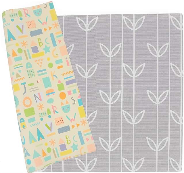 Baby Care Play Mat - Haute Collection (Large, Sea Petals - Grey)