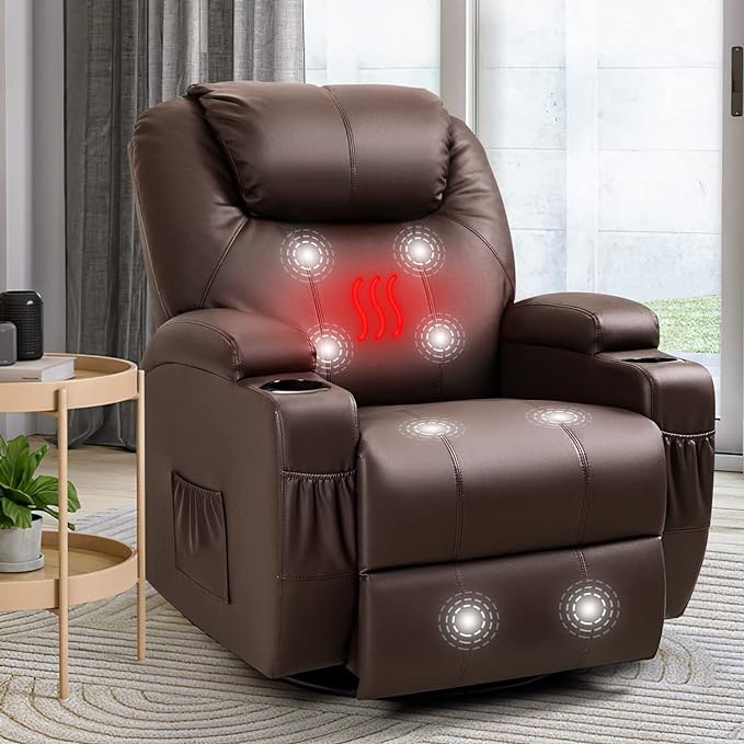 Recliner Chairs, Massage Recliner, espresso (Incomplete Only Arms )