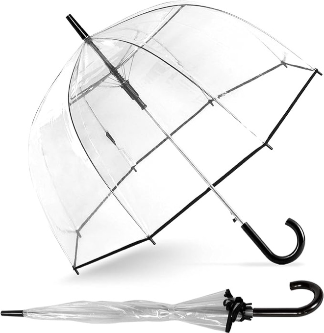 Bubble Umbrella – See Through, Rain & Windproof Umbrella - Perfect for Weddings, Prom, Outdoor Events