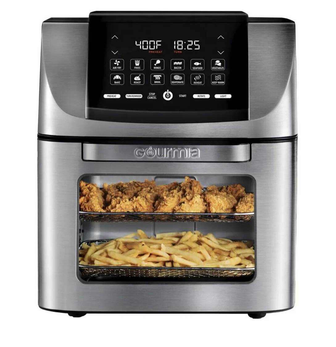 Gourmia 14qt All-in-One Digital Air Fryer, Oven, Rotisserie & Dehydrator