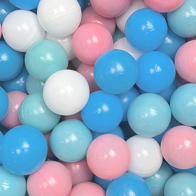 JOYENERGY Ball Pit Balls, 400 pcs, Non-Toxic, BPA Free, Crush-Proof, 2.2 in Diameter, Multi-Color, Perfect for Boys Girls Toddlers Indoor Outdoor Play