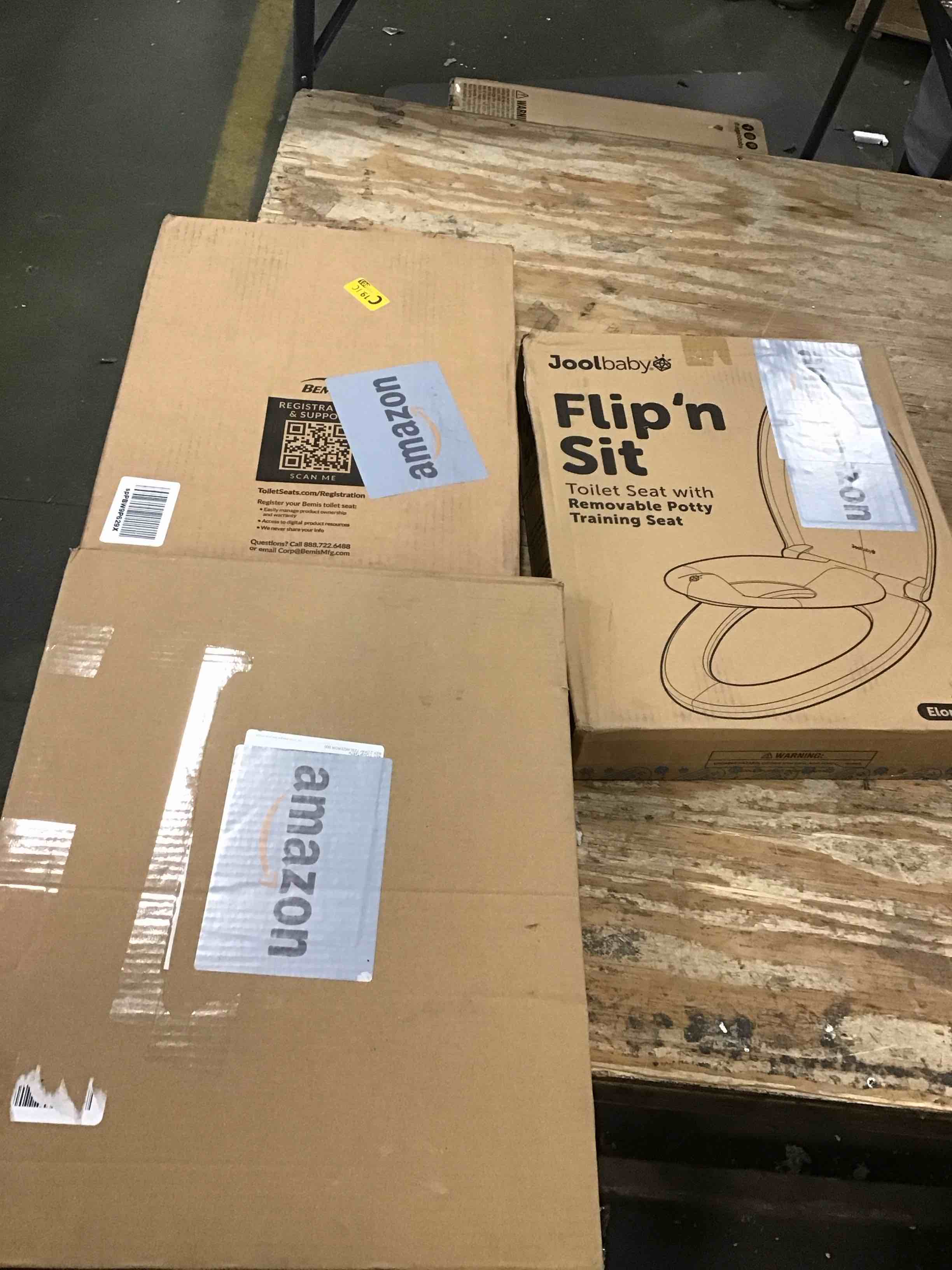 assorted toilet seats 