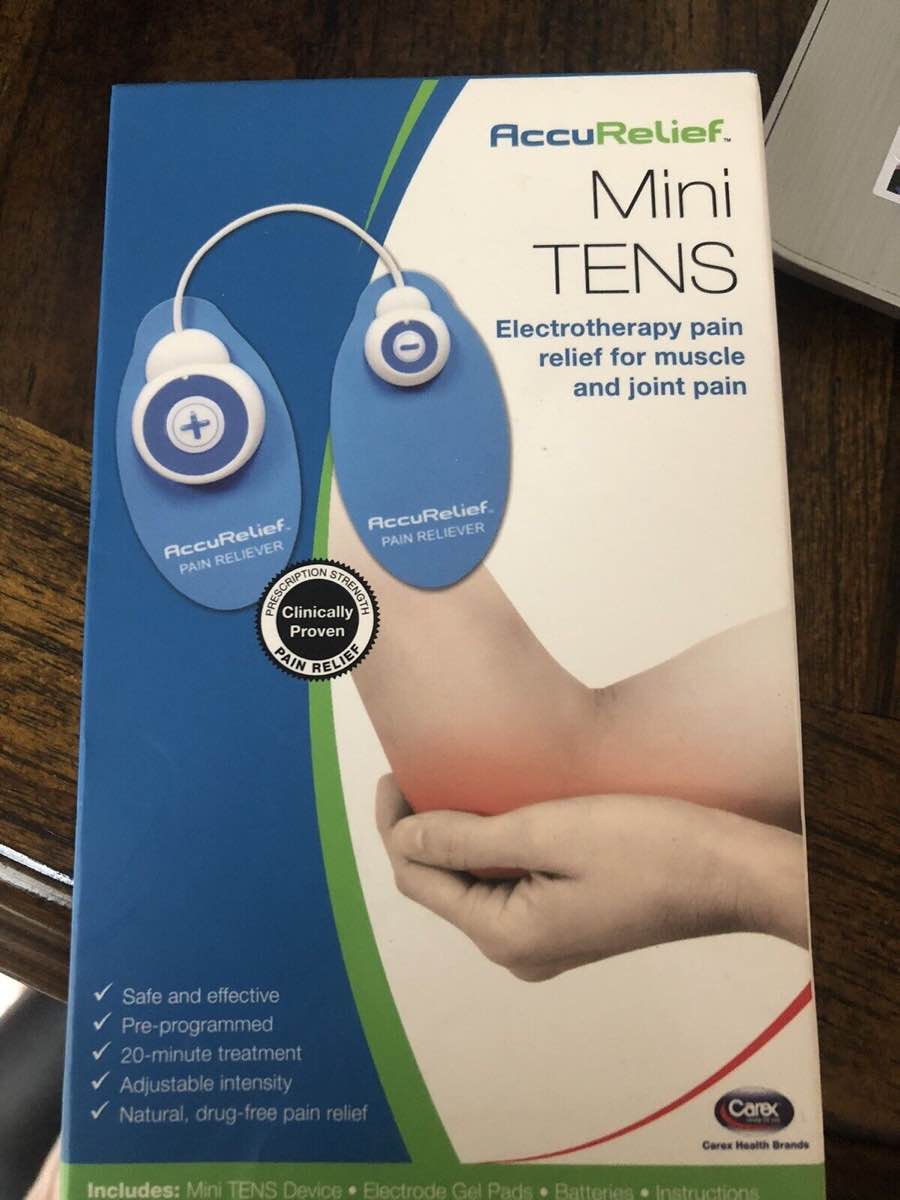 AccuRelief Mini TENS. Electrotherapy Pain Relief For Muscles And Joints.