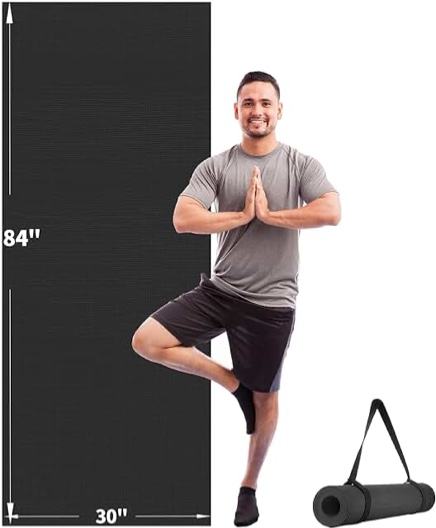 Luxury Cork Yoga Mat - Non Slip, Extra Thick Grip. Thicker, Longer, and Wider for More Comfort and Support. Tough Enough For Hot Yoga. Natural, Non Toxic, and Eco Friendly. Optional Alignment Lines. Extra Thick 80" x 26" x 6.5mm Classic
