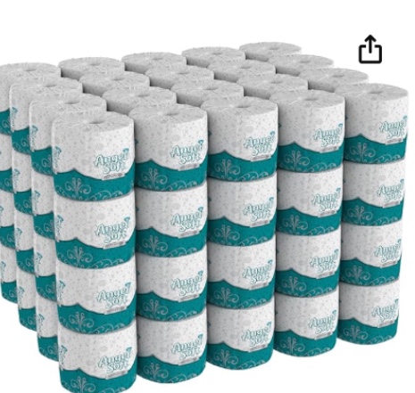 Angel Soft Professional Series® Premium 2-Ply Embossed Toilet Paper by Georgia-Pacific GP PRO  16680  450 Sheets Per Roll  80 Rolls Per Case