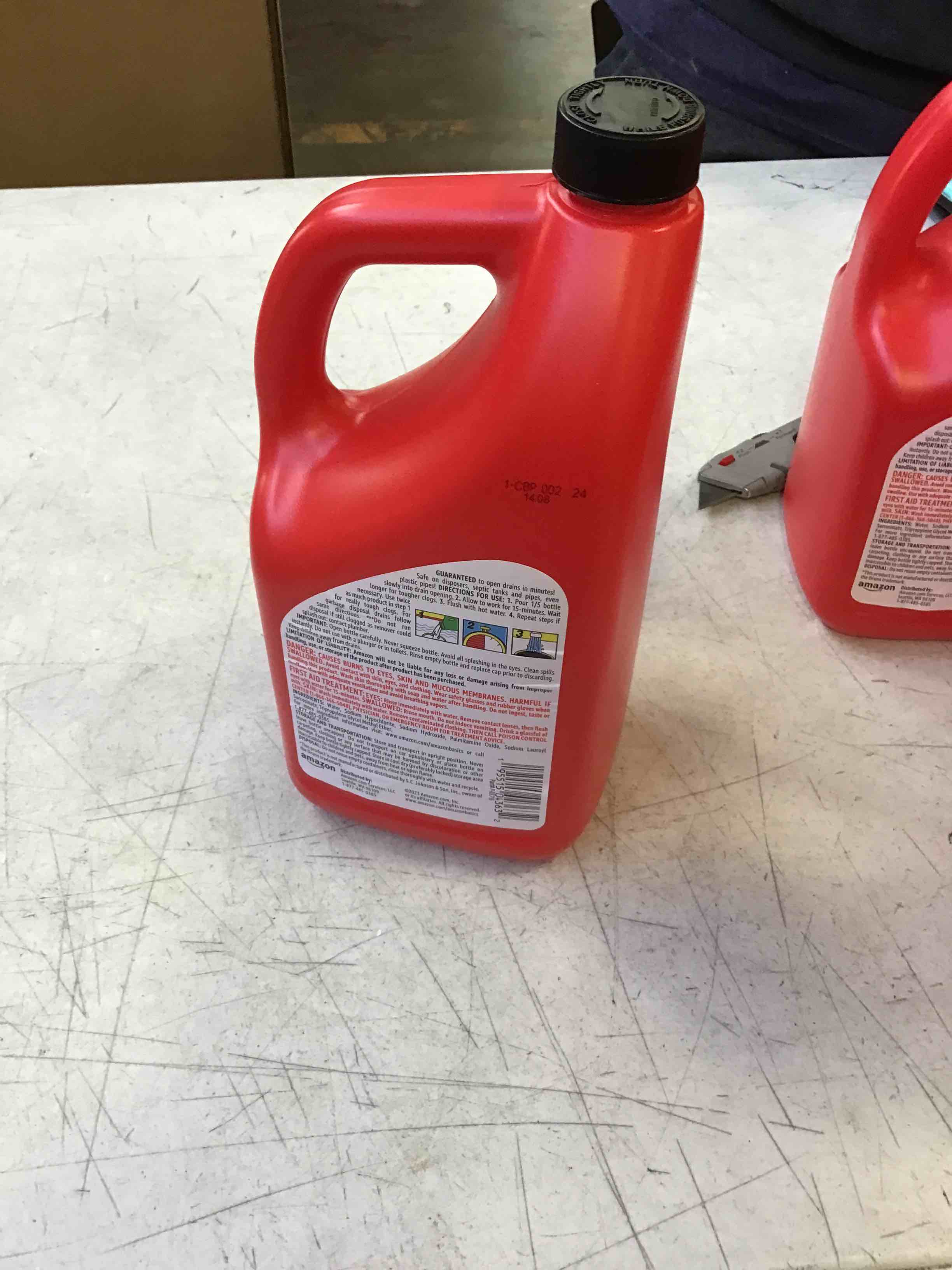 Amazon Basics Max Strength Gel Drain Clog Remover and Cleaner, 80 Fl Oz, Pack of 1