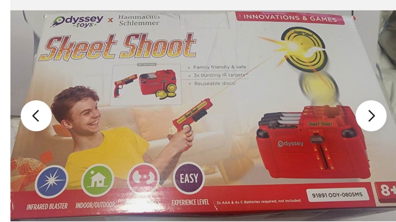 Odyssey Toys Skeet Shoot Infrared Indoor Outdoor Games Hamma her Schlemmer