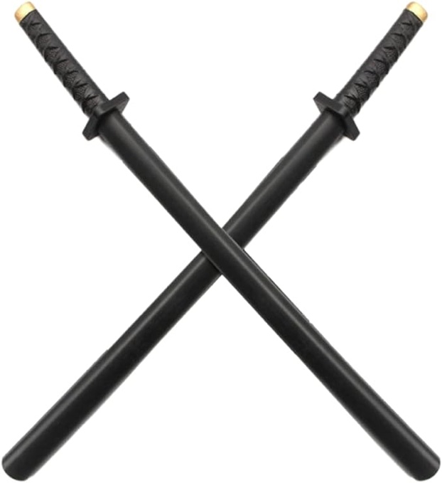 damdos Halloween Prop 2PCS Anime Cosplay Sword, Katana Sword Dead Samurai Ninja Cosplay Swords Birthdays Gifts(2Pcs Sets)