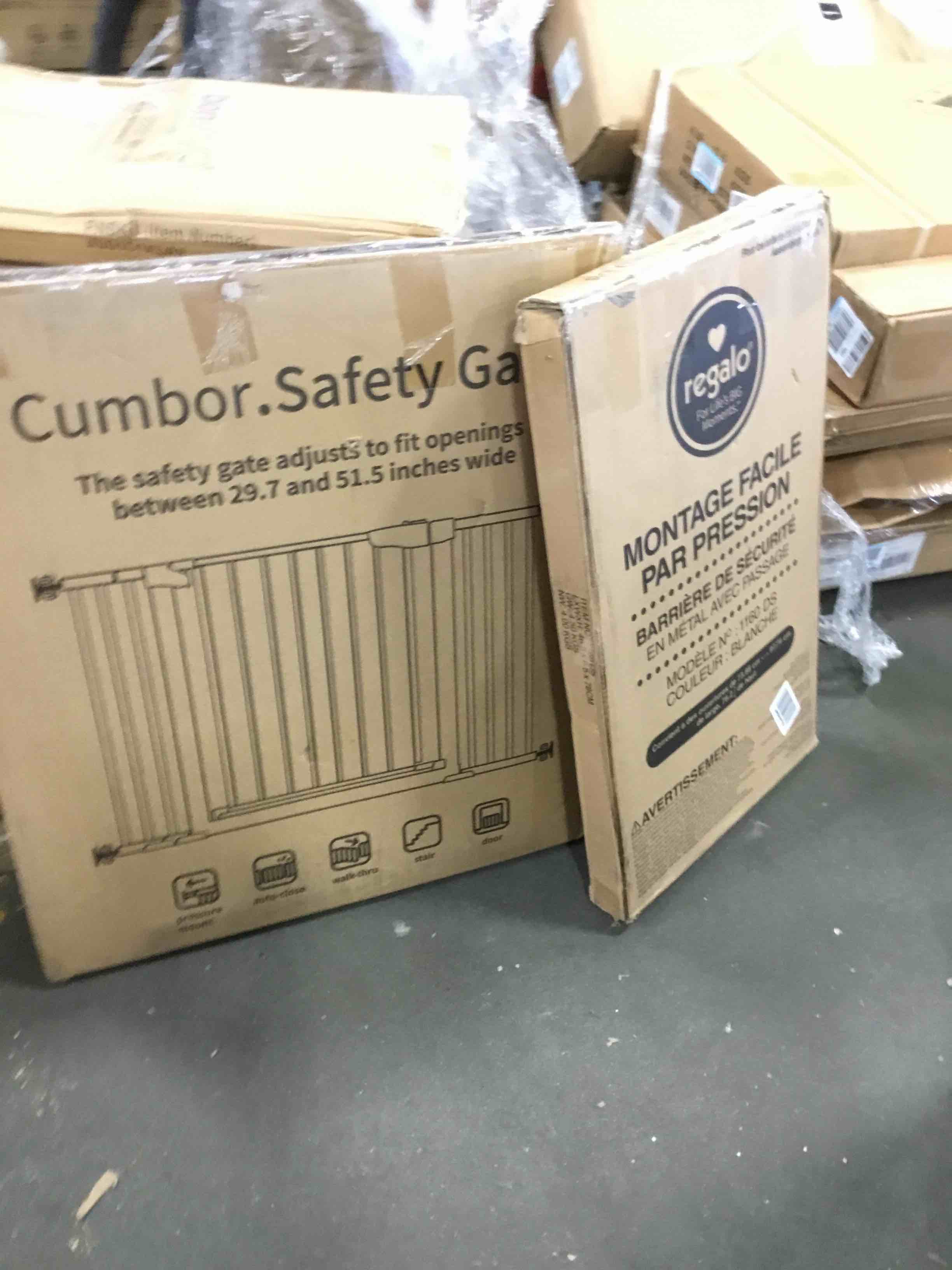 assorted baby gates 