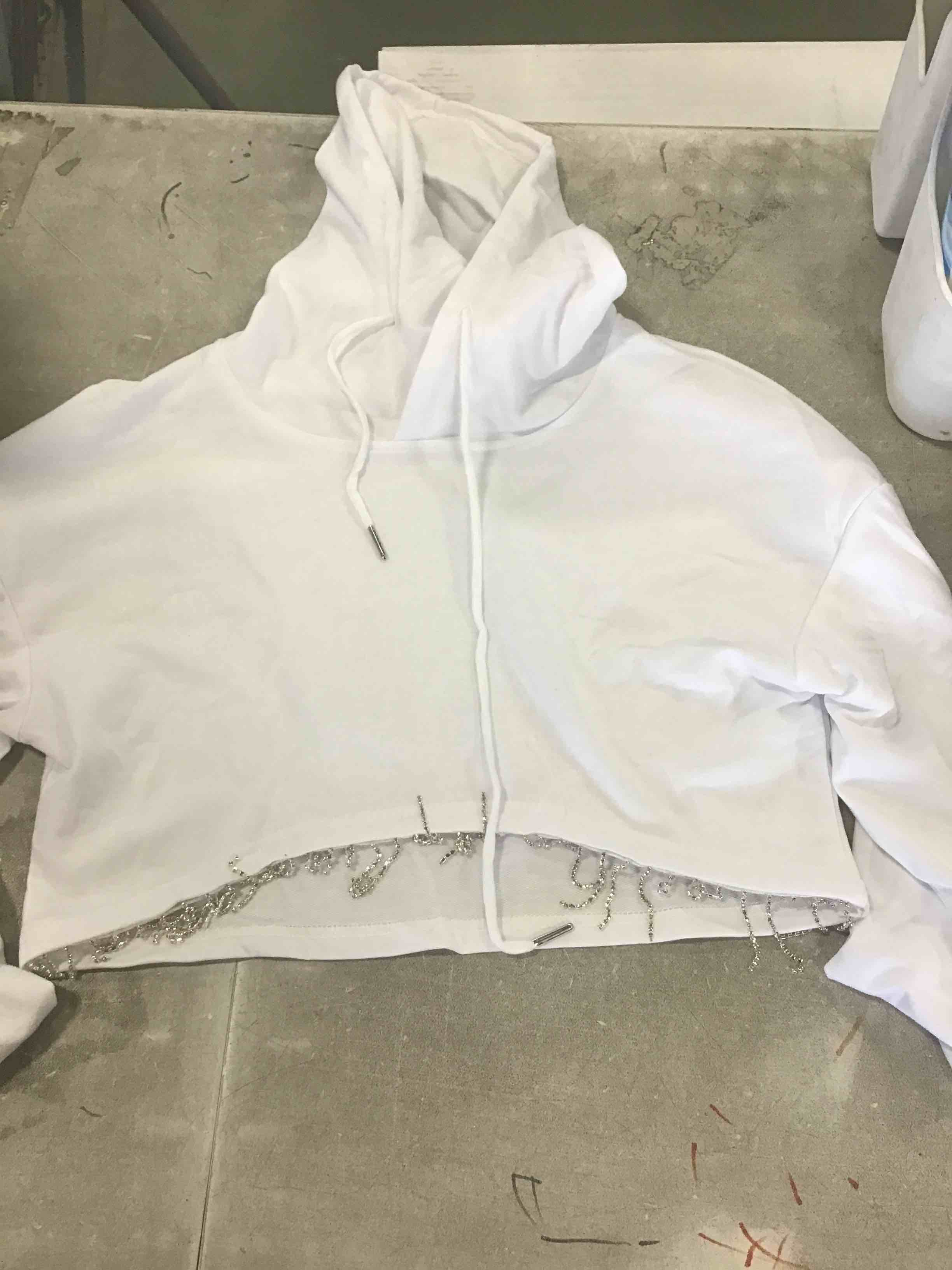 white women nashville spark tops with glitter tassel