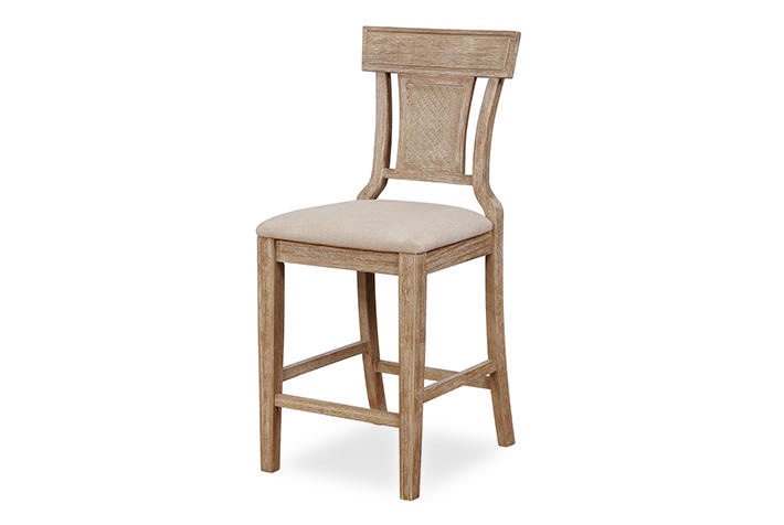 Anniston Solid Wood Upholstered Bar & Counter Stool