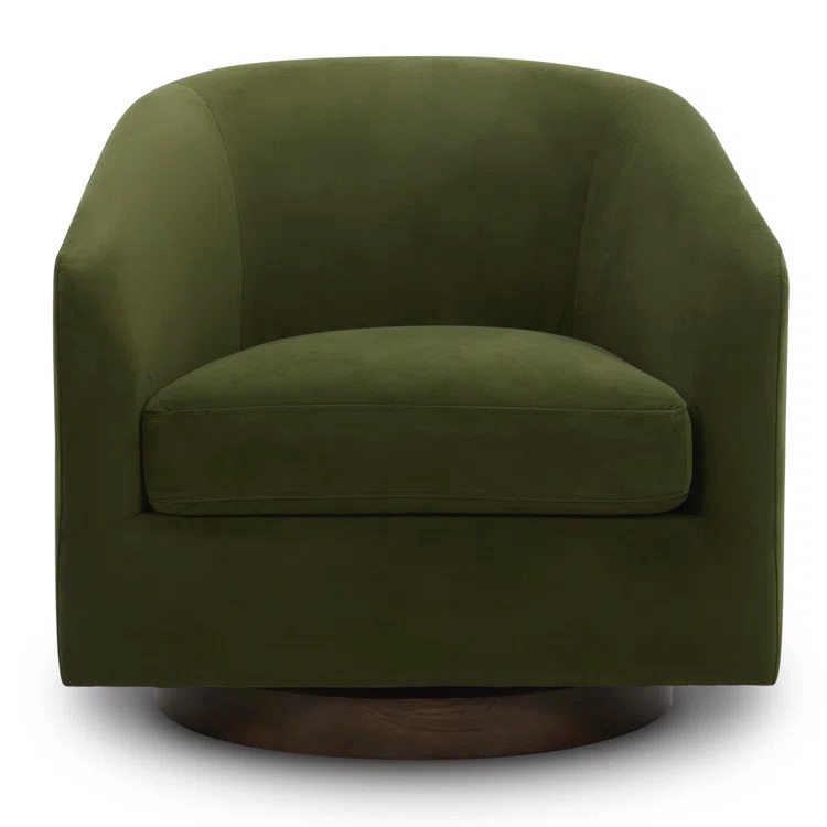 Bennett Upholstered Swivel Barrel Chair