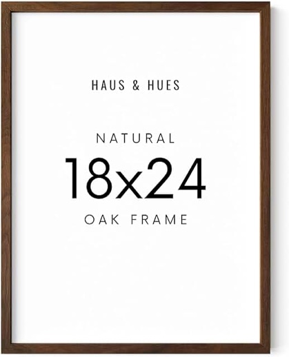 Yaetm 16x20 Picture Frame Matted to 11x14 Set of 2, Solid Oak Wood Poster Frame 16 x 20 inches, Wall Gallery Photo Frames for Horizontal and Vertical Wall Mounted (2 pack, Oak)